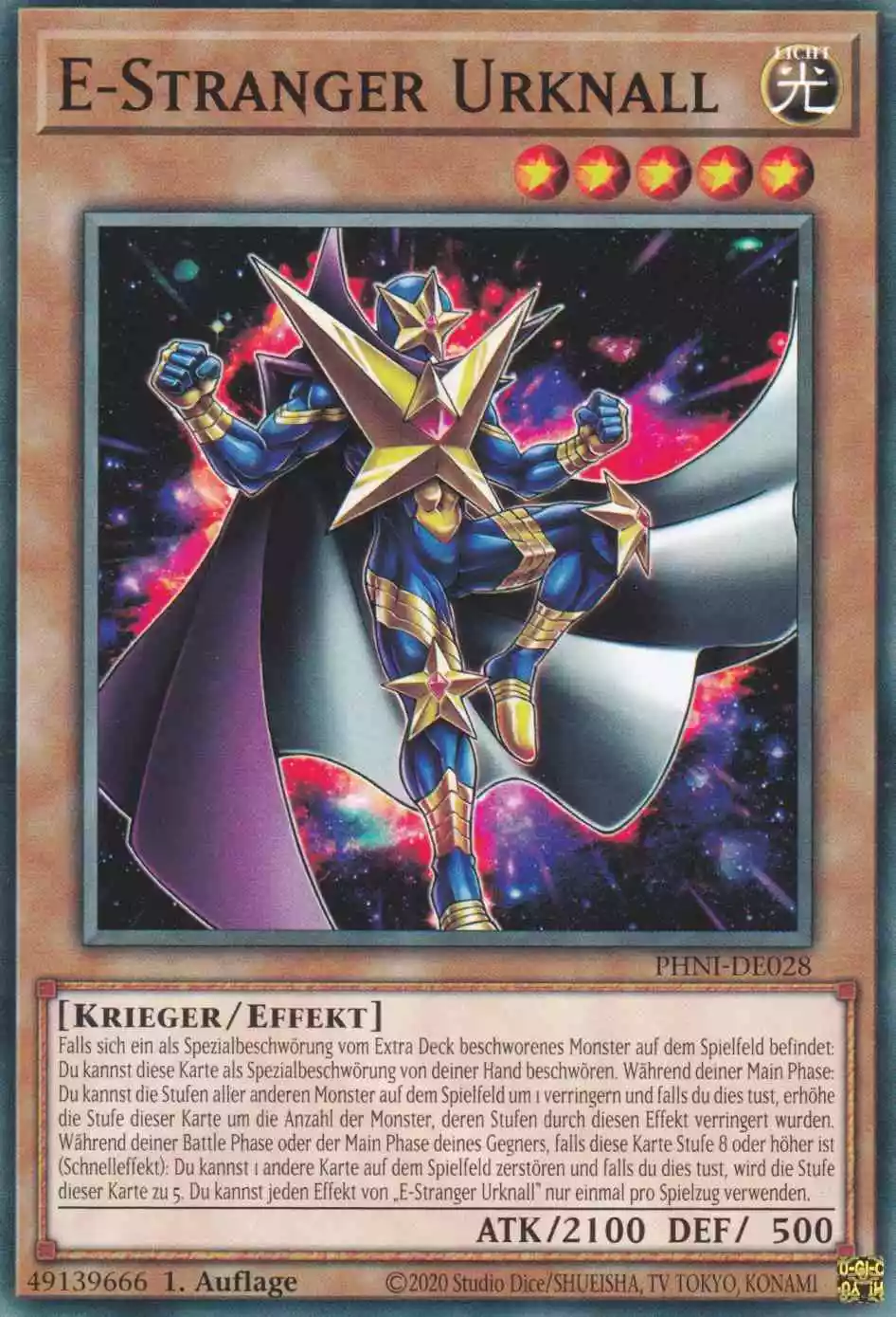 E-Stranger Urknall PHNI-DE028 ist in Common Yu-Gi-Oh Karte aus Phantom Nightmare 1.Auflage