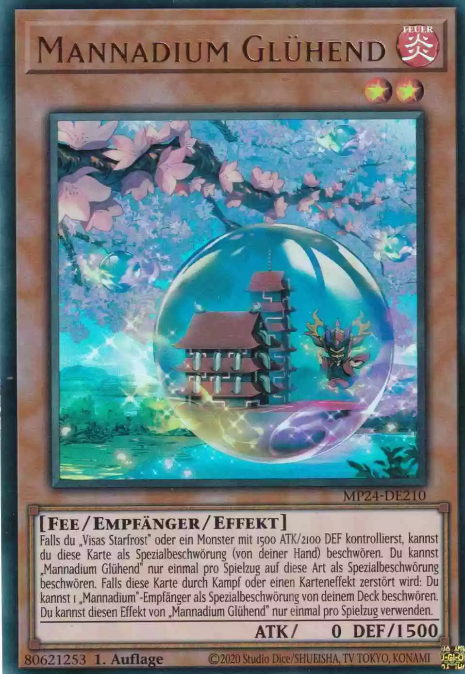 Mannadium Glühend Ultra Rare MP24-DE210 Yugioh Karte Mannadium Glühend MP24-DE210 ist in Ultra Rare Yu-Gi-Oh Karte aus 25th Anniversary Tin Dueling Mirrors 1.Auflage