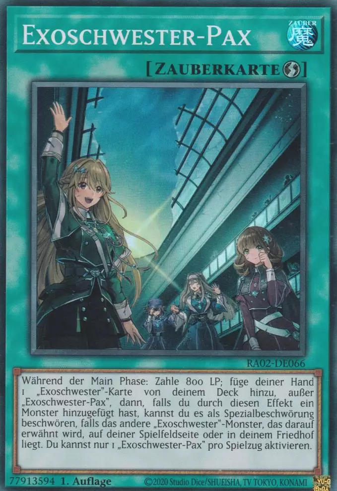 Exoschwester-Pax RA02-DE066 ist in Super Rare Yu-Gi-Oh Karte aus 25th Anniversary Rarity Collection 2 1.Auflage