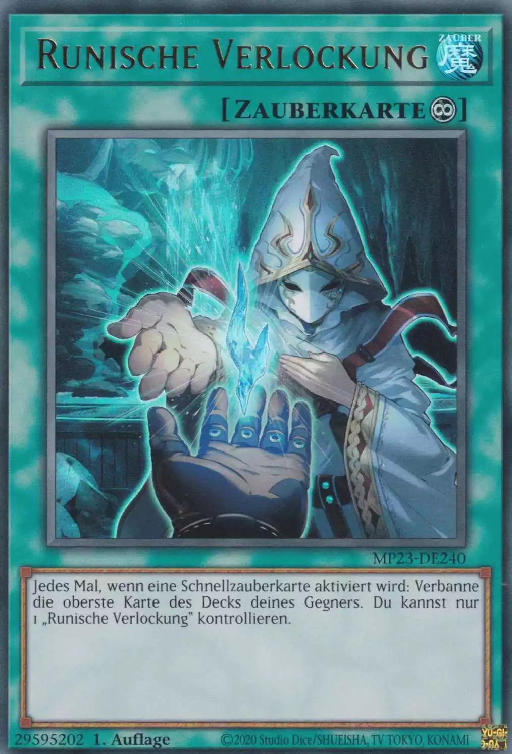 mp23-de240-runische-verlockung-ultra-rare-25th-anniversary-tin-dueling-heroes Runische Verlockung MP23-DE240 ist in Ultra Rare Yu-Gi-Oh Karte aus 25th Anniversary Tin Dueling Heroes 1.Auflage