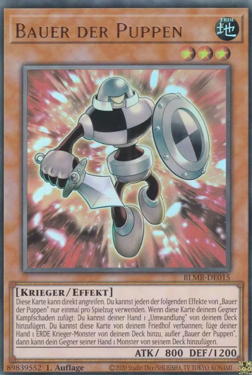 Bauer der Puppen BLMR-DE015 ist in Ultra Rare Yu-Gi-Oh Karte aus Battles of Legend Monstrous Revenge 1.Auflage