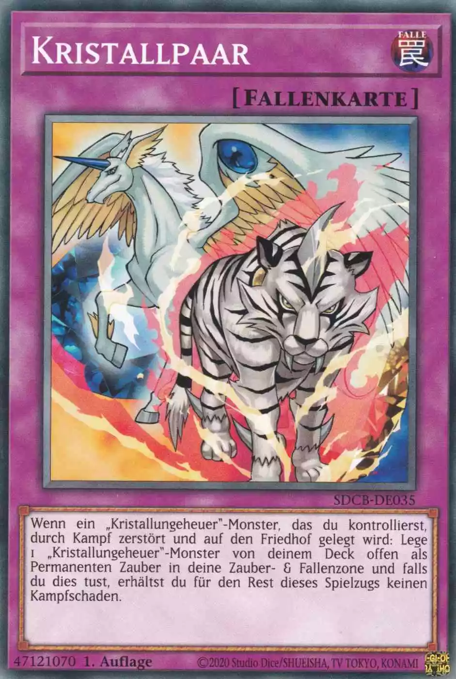 Kristallpaar SDCB-DE035 ist in Common Yu-Gi-Oh Karte aus Structure Deck: Legend of the Crystal Beasts 1.Auflage