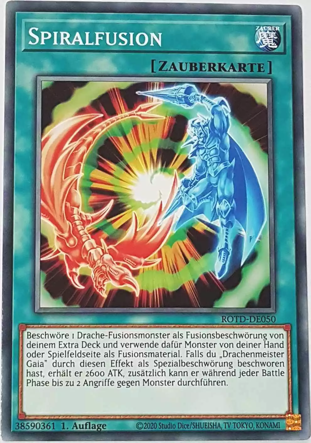 Spiralfusion ROTD-DE050 ist in Common Yu-Gi-Oh Karte aus Rise of the Duelist 1.Auflage