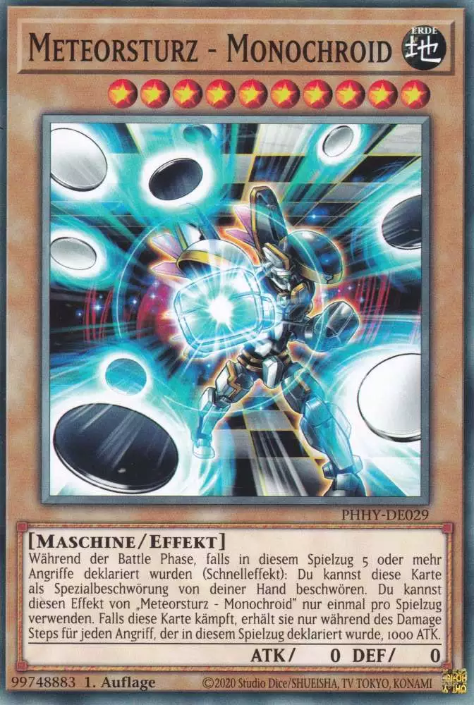 Meteorsturz - Monochroid PHHY-DE029 ist in Common Yu-Gi-Oh Karte aus Photon Hypernova 1.Auflage