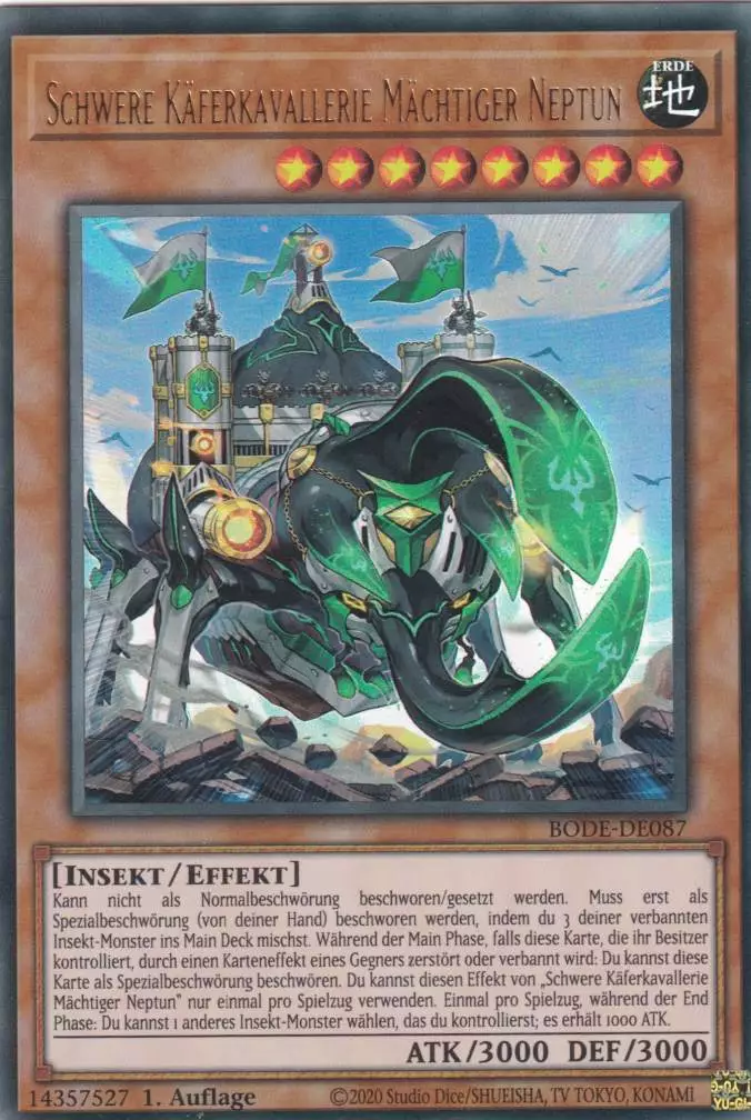 bode-de087-schwere-kaeferkavallerie-maechtiger-neptun-ultra-rare-burst-of-destiny Schwere Käferkavallerie Mächtiger Neptun BODE-DE087 ist in Ultra Rare Yu-Gi-Oh Karte aus Burst of Destiny 1.Auflage