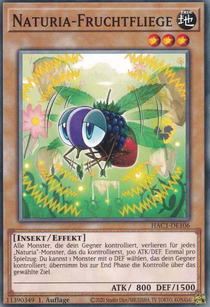 hac1-de106-naturia-fruchtfliege-common-hidden-arsenal-chapter-1 Naturia-Fruchtfliege HAC1-DE106 ist in Common Yu-Gi-Oh Karte aus Hidden Arsenal Chapter 1 1.Auflage