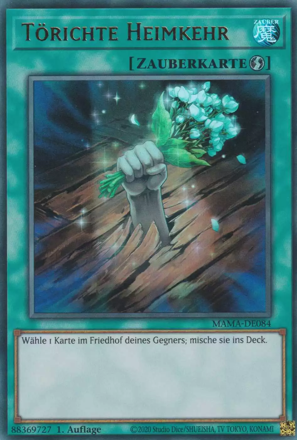 Törichte Heimkehr MAMA-DE084 ist in Ultra Rare Yu-Gi-Oh Karte aus Magnificent Mavens 1.Auflage