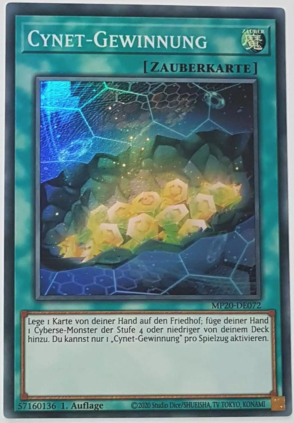 mp20-de072-cynet-gewinnung-super-rare Cynet-Gewinnung MP20-DE072 ist in Super Rare Yu-Gi-Oh Karte aus 2020 Tin of Lost Memories 1.Auflage