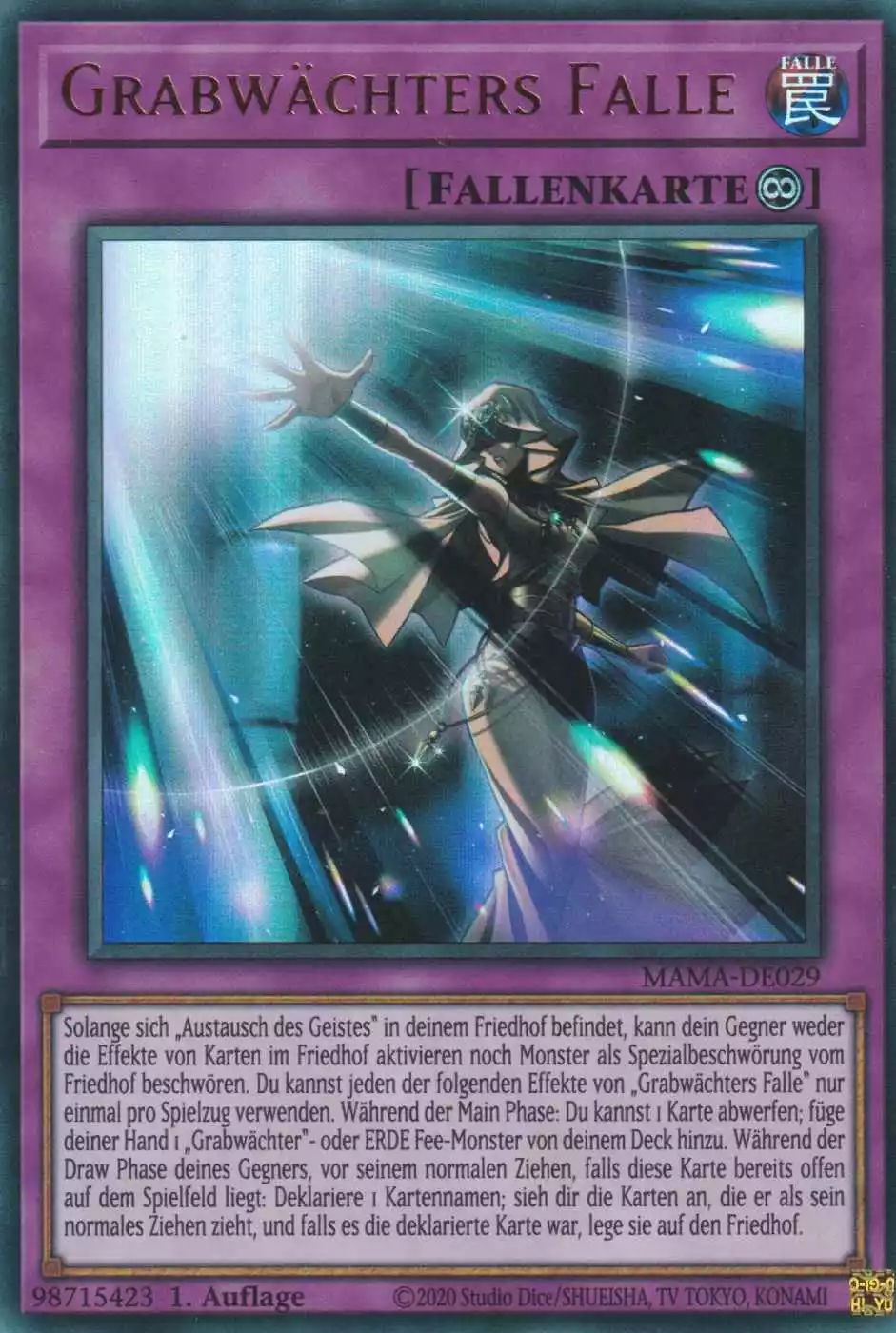 Grabwächters Falle MAMA-DE029 ist in Ultra Rare Yu-Gi-Oh Karte aus Magnificent Mavens 1.Auflage