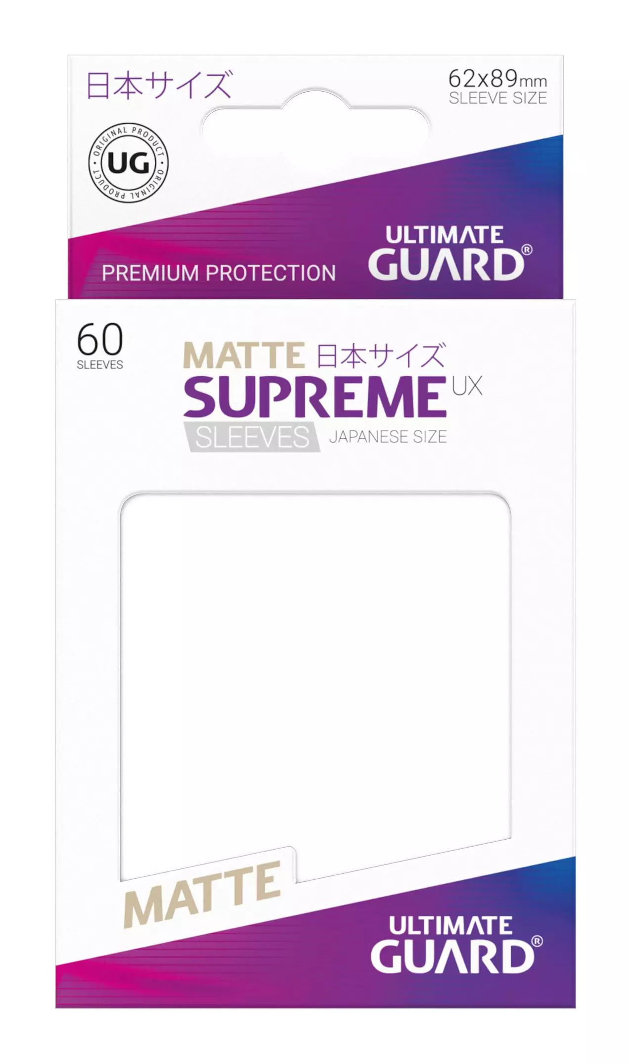 Ultimate Guard Supreme UX Kartenhüllen Japanische Größe Matt Weiß (60)