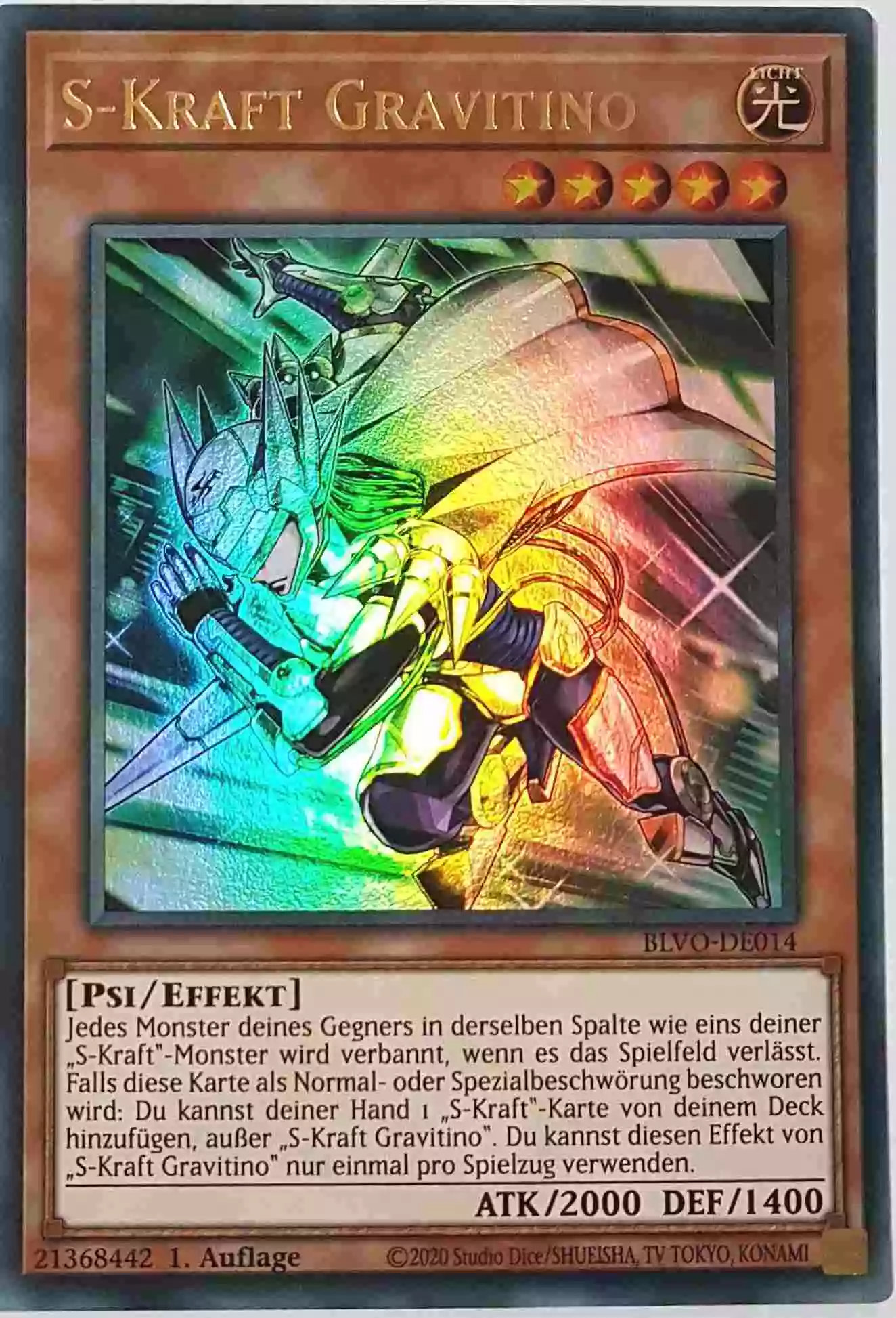 blvo-de014-s-kraft-gravitino-ultra-rare-blazing-vortex S-Kraft Gravitino BLVO-DE014 ist in Ultra Rare Yu-Gi-Oh Karte aus Blazing Vortex 1.Auflage