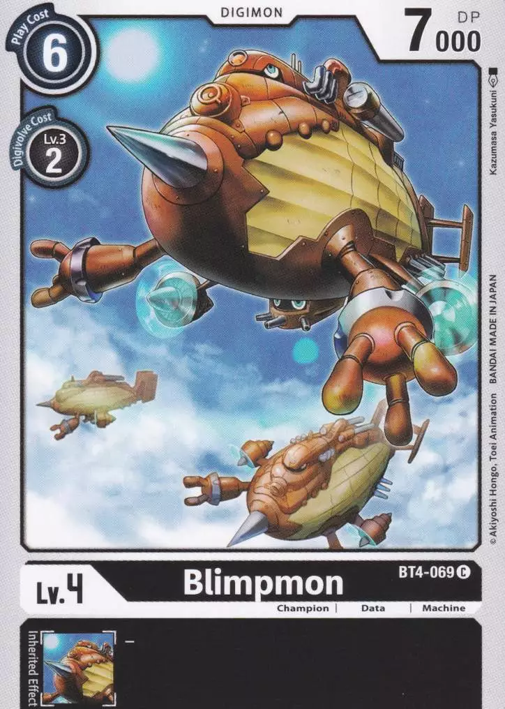 bt4-069-blimpmon-common-great-legend-bt04 Blimpmon BT4-069 ist in Common. Die Digimon Karte ist aus Great Legend BT04