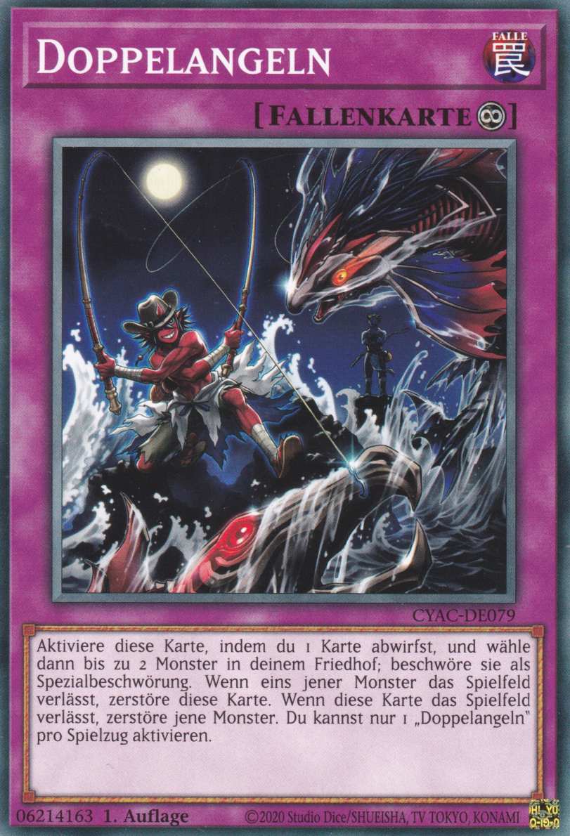 Doppelangeln CYAC-DE079 ist in Common Yu-Gi-Oh Karte aus Cyberstorm Access 1.Auflage