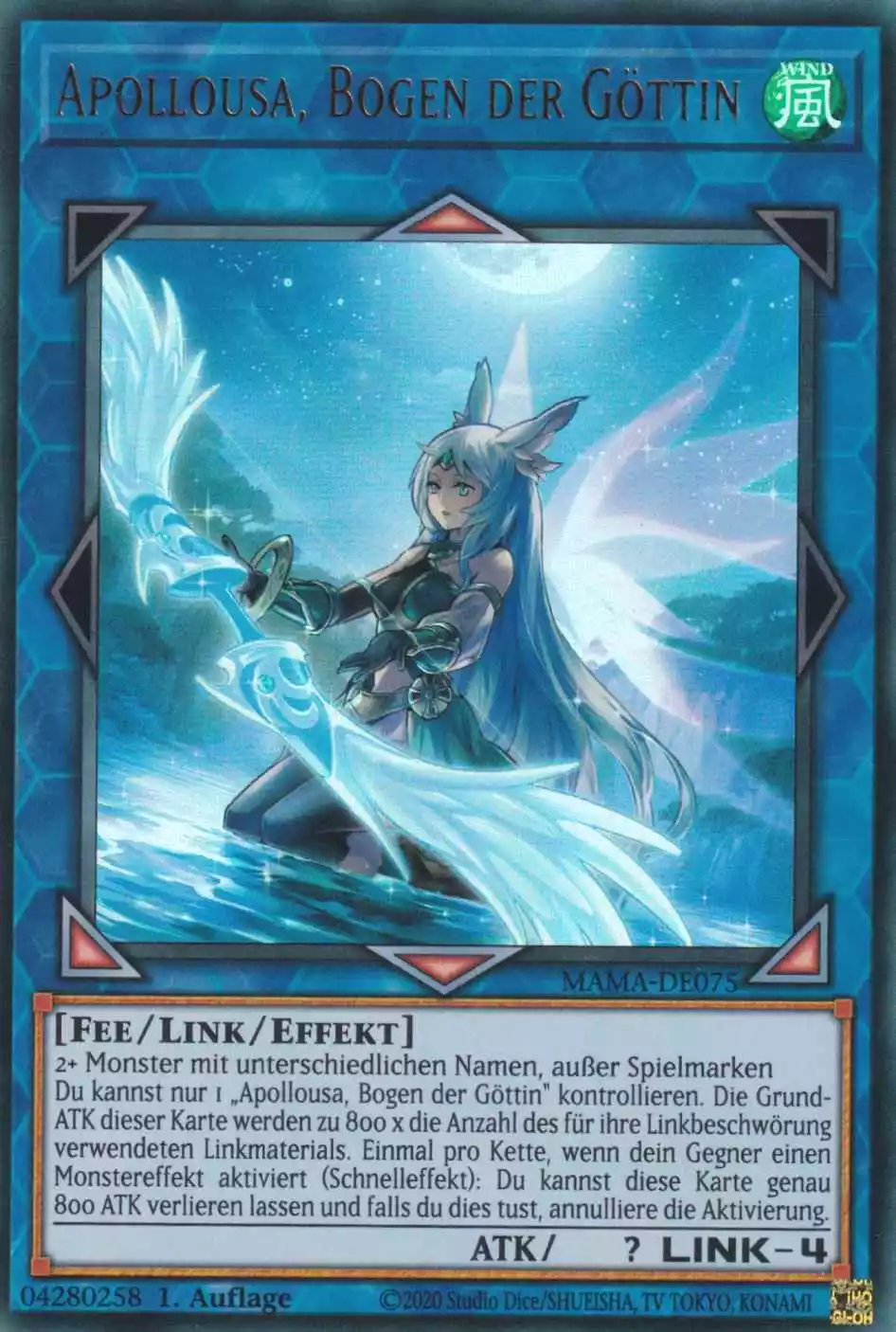 Apollousa, Bogen der Göttin MAMA-DE075 ist in Ultra Rare Yu-Gi-Oh Karte aus Magnificent Mavens 1.Auflage