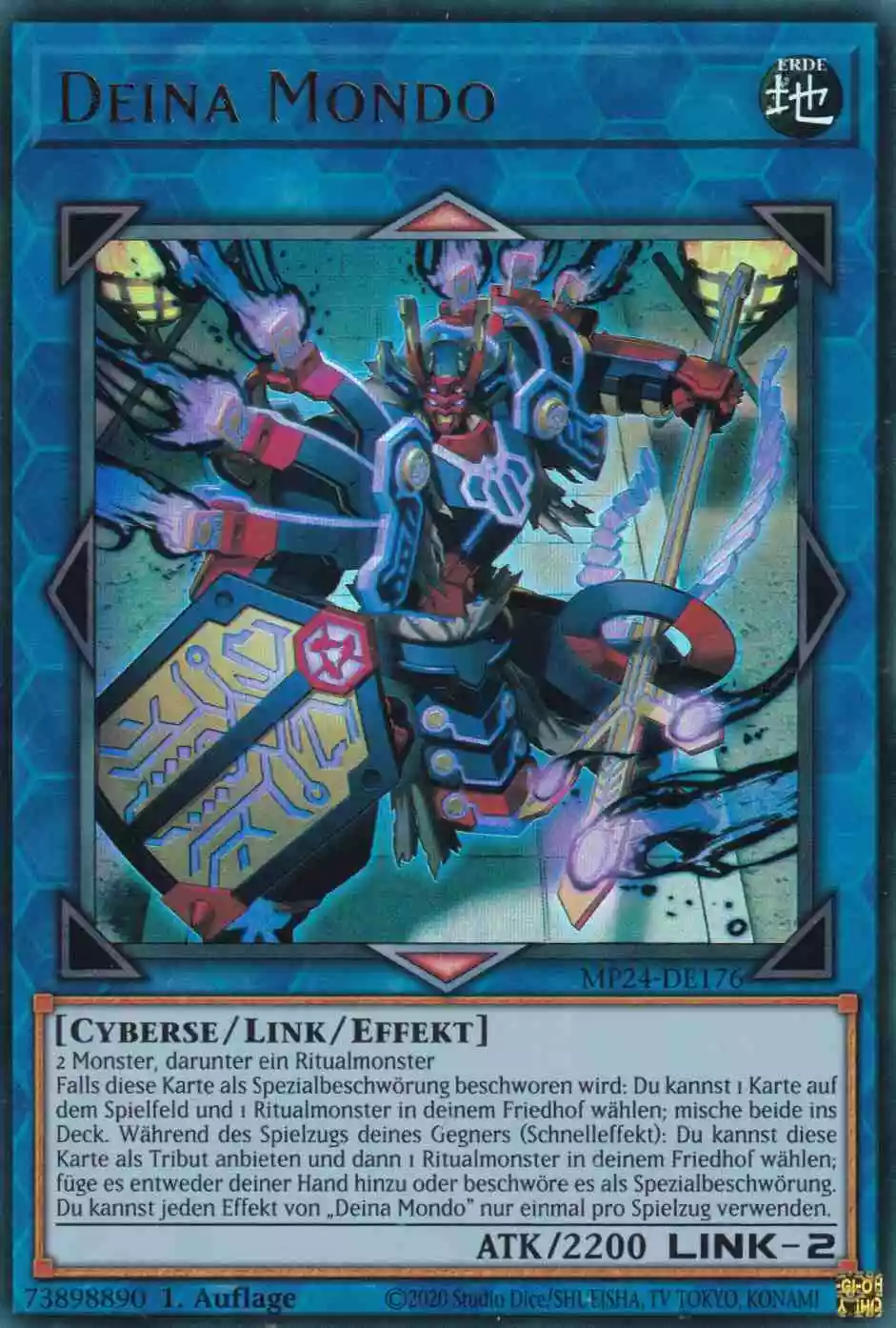 Deina Mondo MP24-DE176 ist in Ultra Rare Yu-Gi-Oh Karte aus 25th Anniversary Tin Dueling Mirrors 1.Auflage