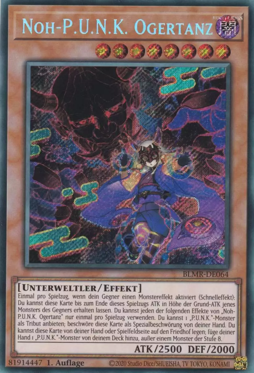 blmr-de064-noh-p-u-n-k-ogertanz-secret-rare-battles-of-legend-monstrous-revenge Noh-P.U.N.K. Ogertanz BLMR-DE064 ist in Secret Rare Yu-Gi-Oh Karte aus Battles of Legend Monstrous Revenge 1.Auflage