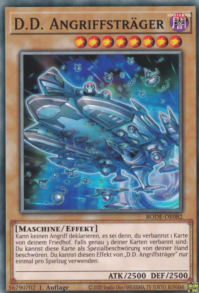 D.D. Angriffsträger BODE-DE082 ist in Common Yu-Gi-Oh Karte aus Burst of Destiny 1.Auflage