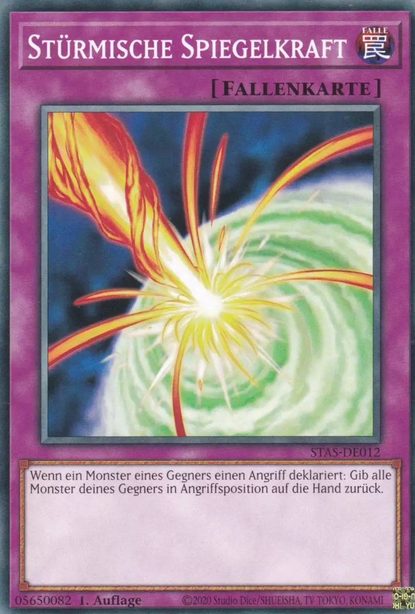 Stürmische Spiegelkraft STAS-DE012 ist in Common Yu-Gi-Oh Karte aus 2-Player Starter Set 1.Auflage