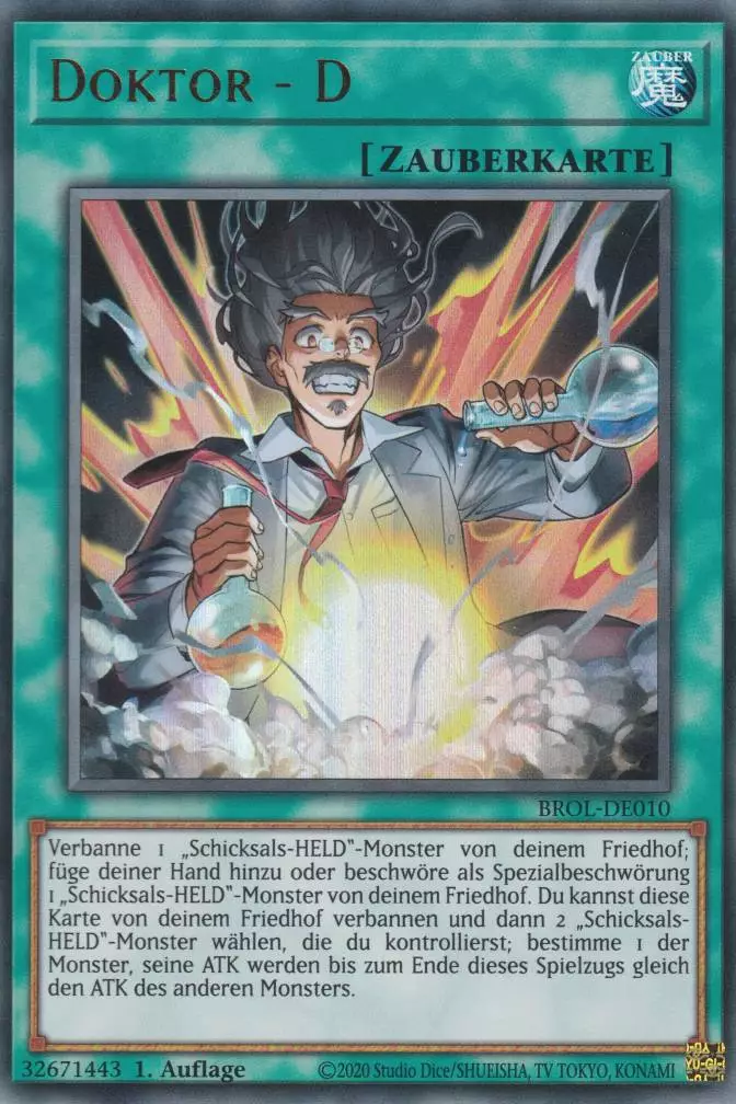 Doktor - D BROL-DE010 ist in Ultra Rare Yu-Gi-Oh Karte aus Brothers of Legend 1.Auflage