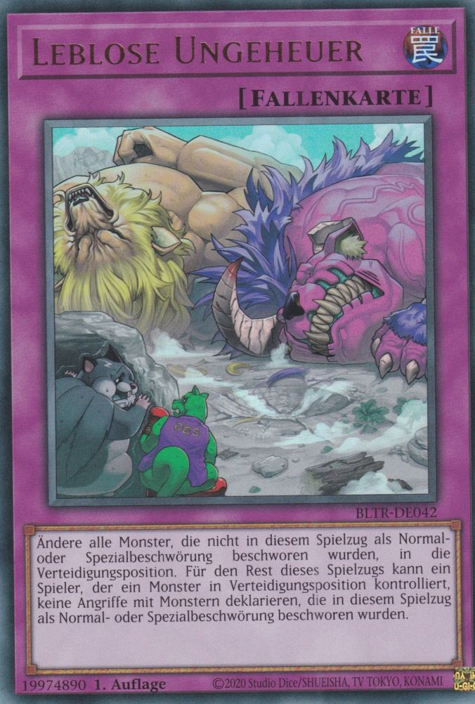 Leblose Ungeheuer BLTR-DE042 ist in Ultra Rare Yu-Gi-Oh Karte aus Battles of Legend Terminal Revenge 1.Auflage