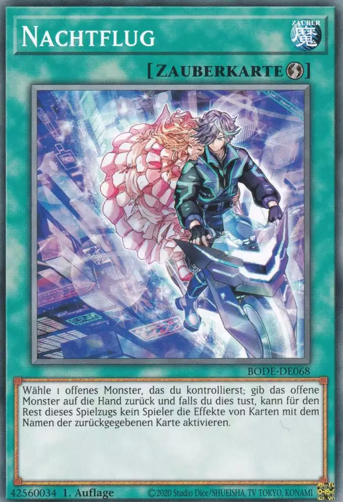 Nachtflug BODE-DE068 ist in Common Yu-Gi-Oh Karte aus Burst of Destiny 1.Auflage
