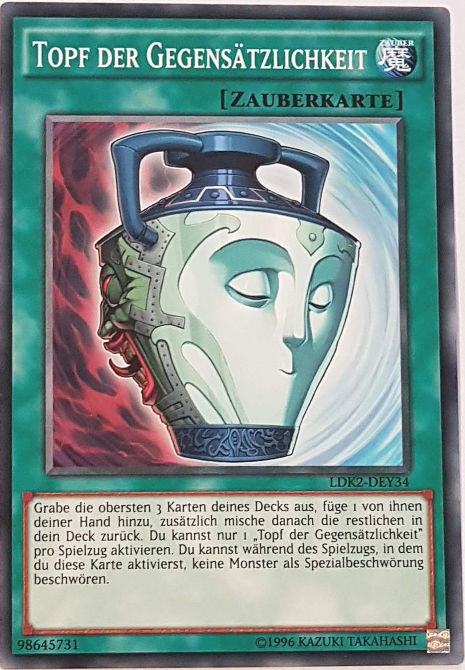 Topf der Gegensätzlichkeit LDK2-DEY34 ist in Common Yu-Gi-Oh Karte aus Legendary Decks 2 