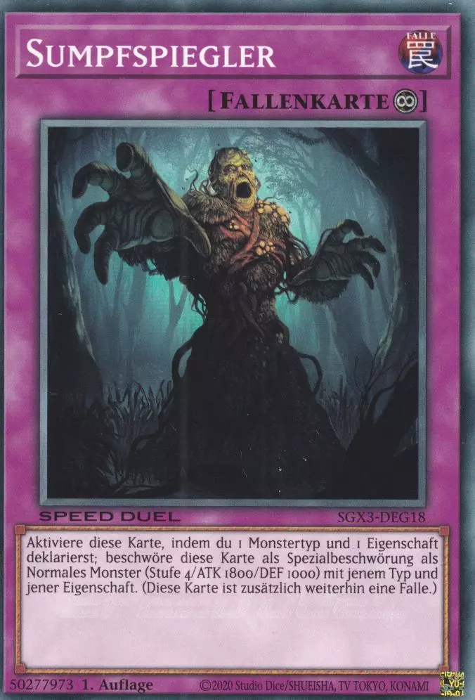 Sumpfspiegler SGX3-DEG18 ist in Common Yu-Gi-Oh Karte aus Speed Duel GX: Duelists of Shadows 1.Auflage