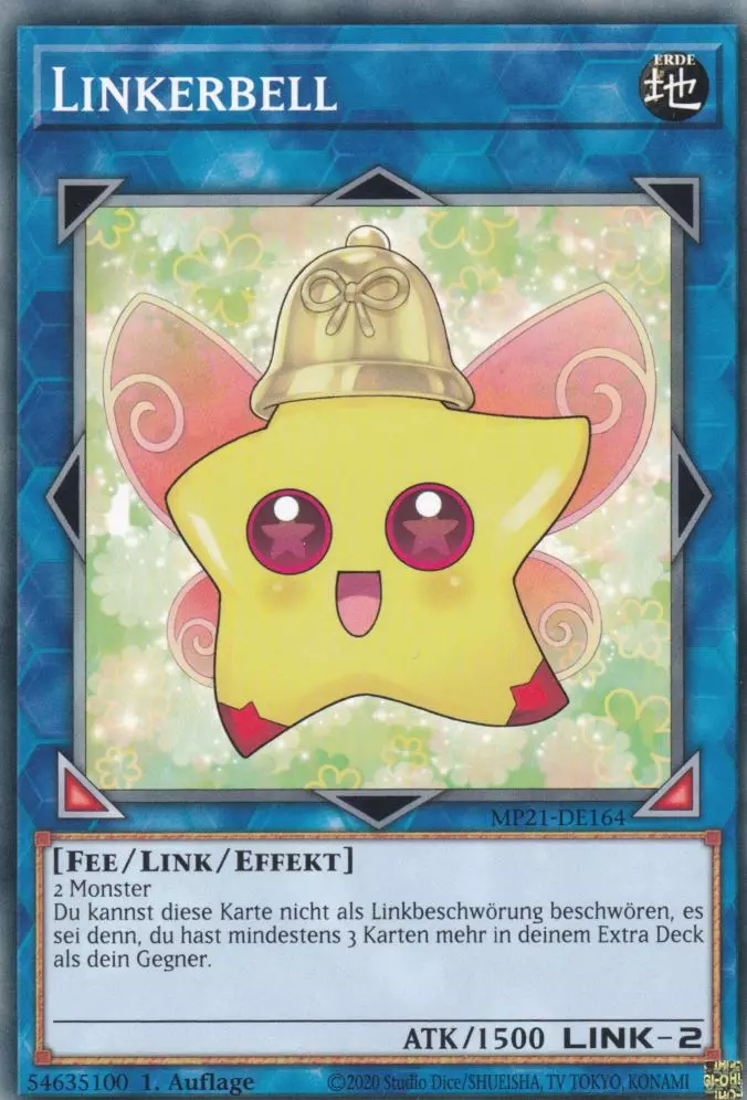 Linkerbell MP21-DE164 ist in Common Yu-Gi-Oh Karte aus Tin of Ancient Battles 1.Auflage