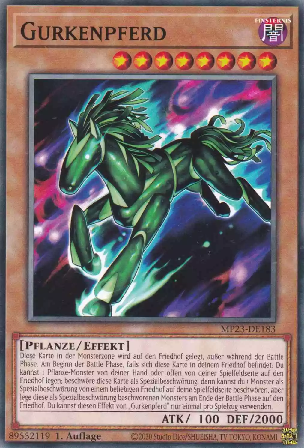 Gurkenpferd MP23-DE183 ist in Common Yu-Gi-Oh Karte aus 25th Anniversary Tin Dueling Heroes 1.Auflage