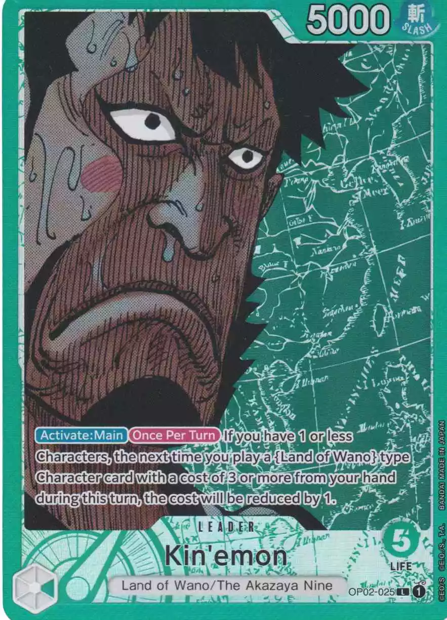 op02-025-a-kin-emon-parallel-leader-paramount-war-op-02 Kin'emon (Parallel) OP02-025 ist in Leader. Die One Piece Karte ist aus Paramount War OP-02 in Parallel Alternative Art.