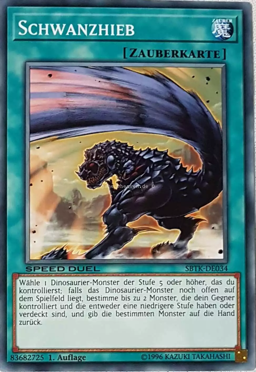 Schwanzhieb SBTK-DE034 ist in Common aus Speed Duel: Trials of the Kingdom 1.Auflage