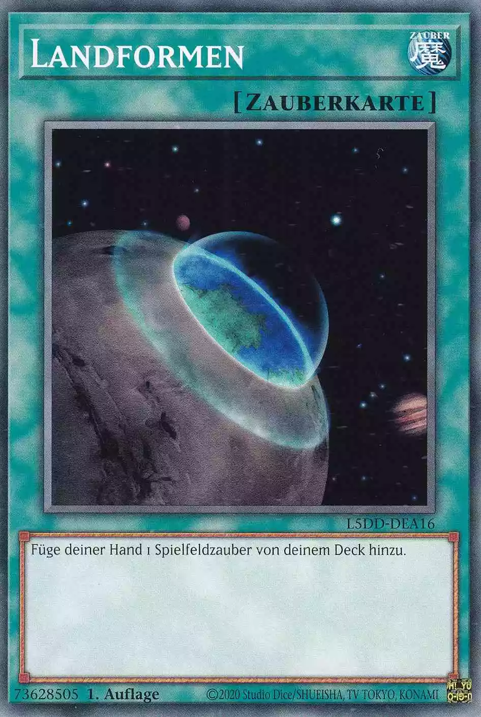 Landformen L5DD-DEA16 ist in Common Yu-Gi-Oh Karte aus Legendary 5D’s Decks 1.Auflage