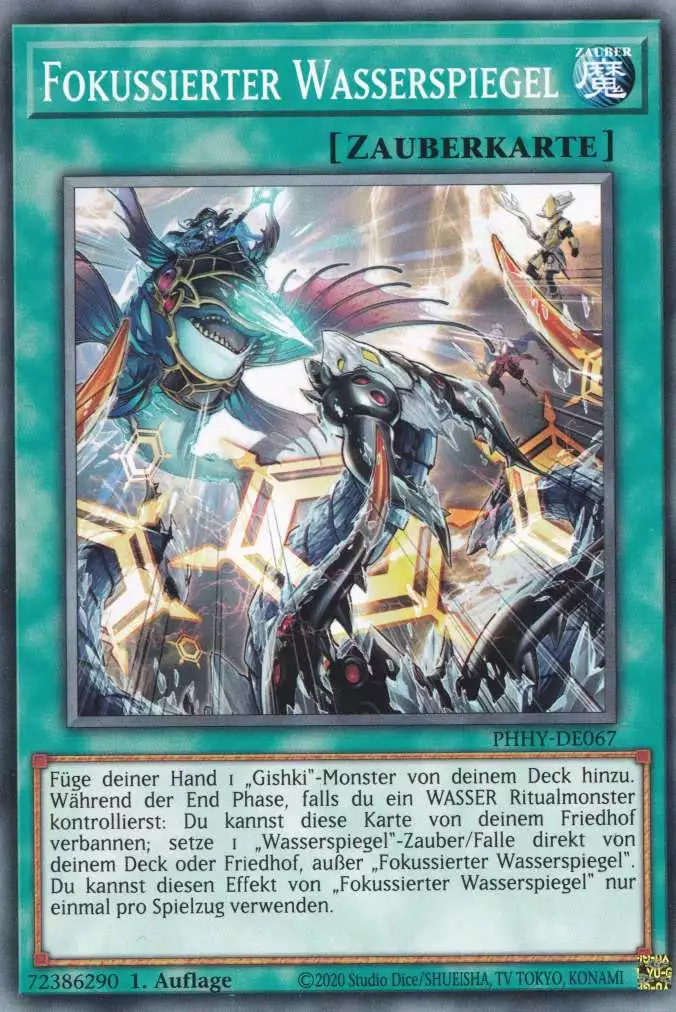 Fokussierter Wasserspiegel PHHY-DE067 ist in Common Yu-Gi-Oh Karte aus Photon Hypernova 1.Auflage