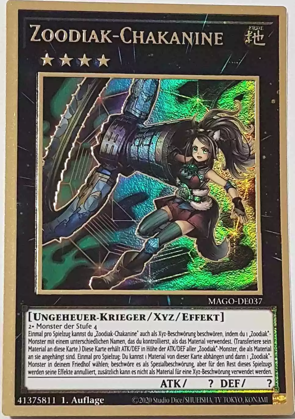 mago-de037-zoodiak-chakanine-premium-gold-rare Zoodiak-Chakanine MAGO-DE037 ist in Premium Gold Rare Yu-Gi-Oh Karte aus Maximum Gold 1. Auflage