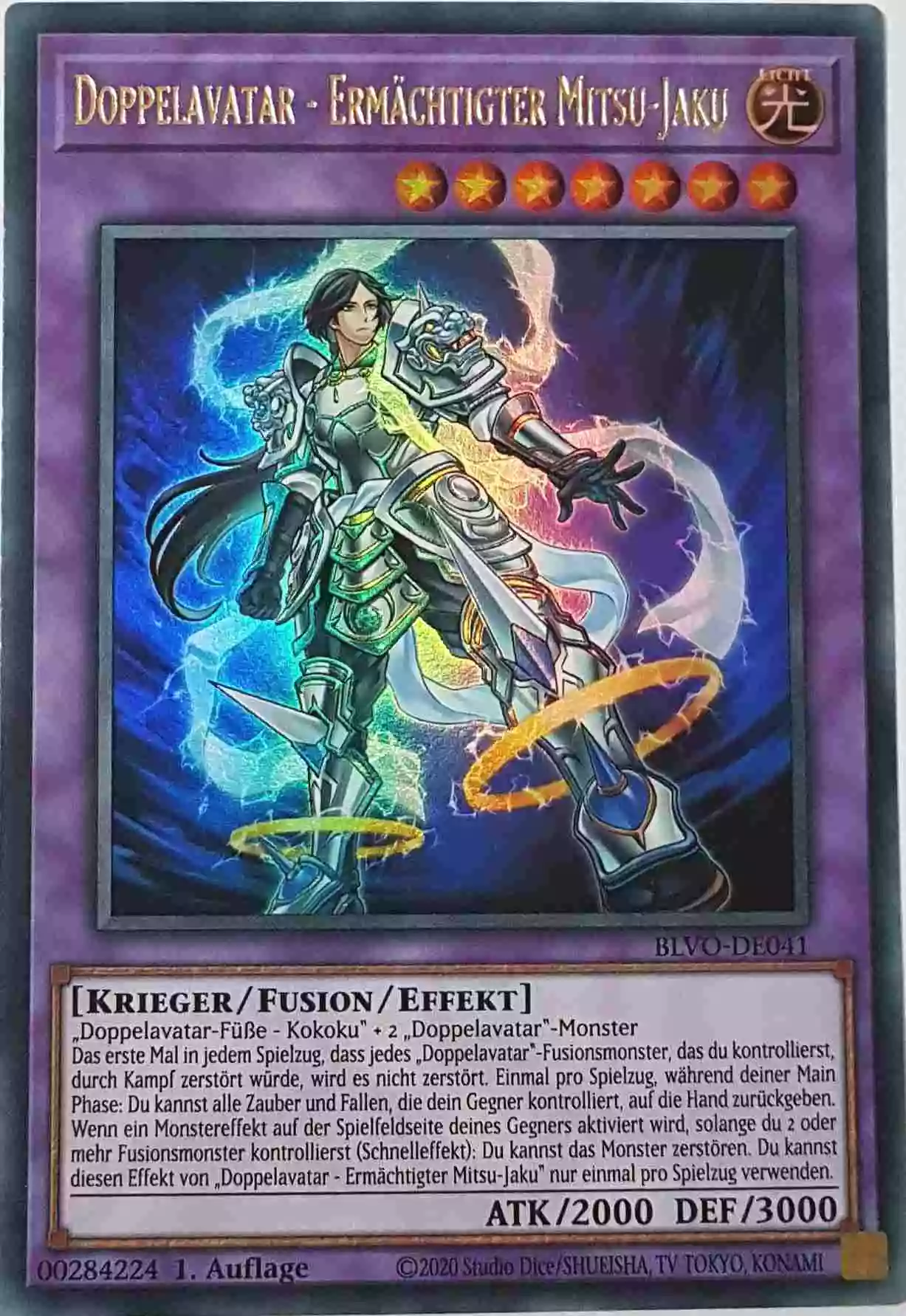 Doppelavatar - Ermächtigter Mitsu-Jaku BLVO-DE041 ist in Ultra Rare Yu-Gi-Oh Karte aus Blazing Vortex 1.Auflage