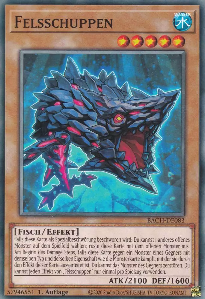 Felsschuppen BACH-DE083 ist in Common Yu-Gi-Oh Karte aus Battle of Chaos 1.Auflage