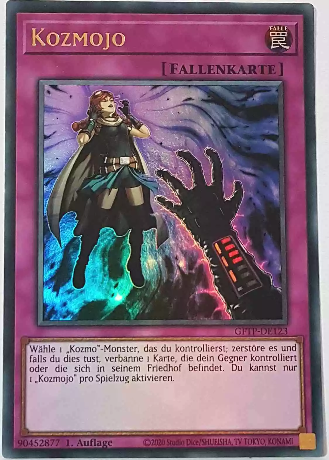 gftp-de123-kozmojo-ultra-rare-ghost-from-the-past Kozmojo GFTP-DE123 ist in Ultra Rare Yu-Gi-Oh Karte aus Ghost From The Past 1.Auflage