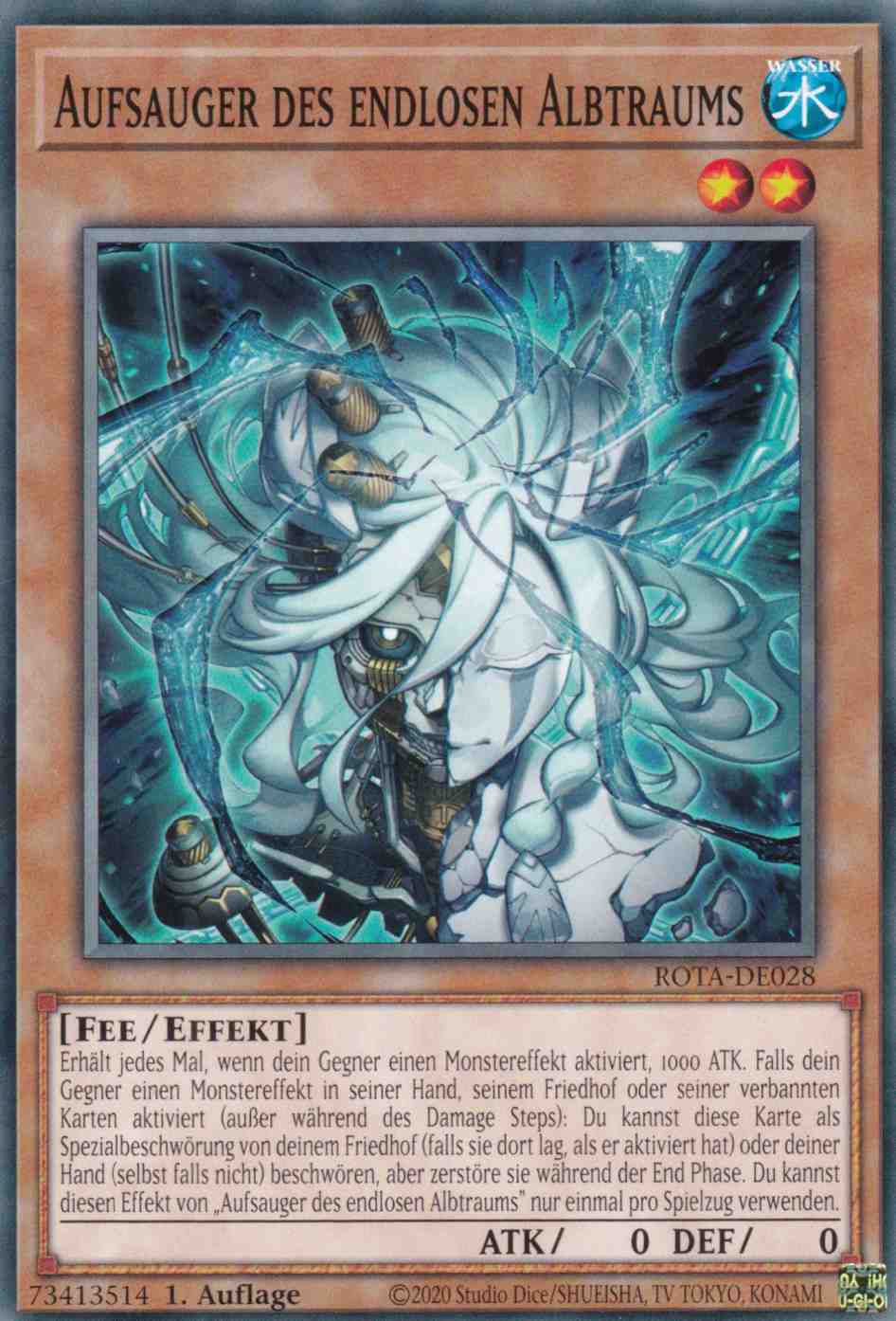 Aufsauger des endlosen Albtraums ROTA-DE028 ist in Common Yu-Gi-Oh Karte aus Rage of the Abyss 1.Auflage