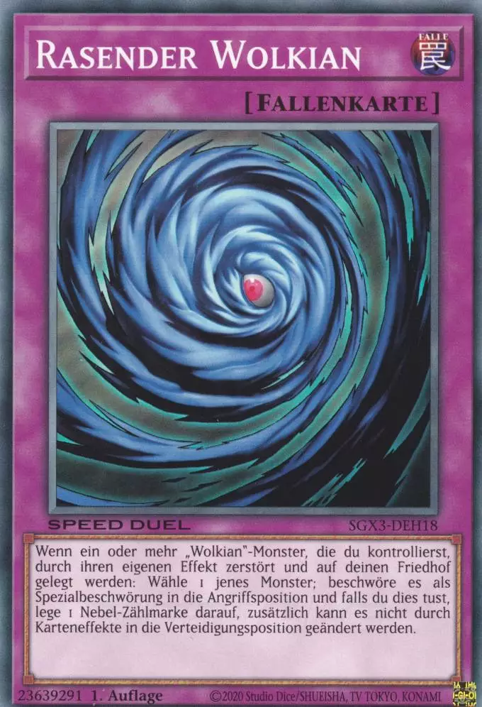 Rasender Wolkian SGX3-DEH18 ist in Common Yu-Gi-Oh Karte aus Speed Duel GX: Duelists of Shadows 1.Auflage