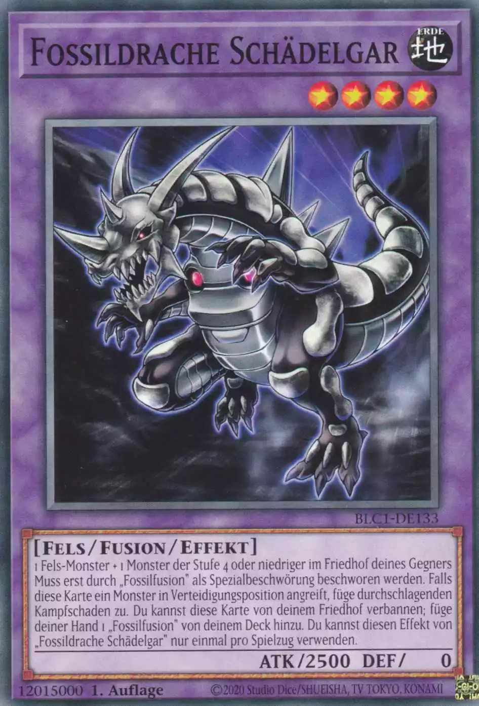 blc1-de133-fossildrache-schaedelgar-common-battles-of-legend-chapter-1 Fossildrache Schädelgar BLC1-DE133 ist in Common Yu-Gi-Oh Karte aus Battles of Legend Chapter 1 1.Auflage