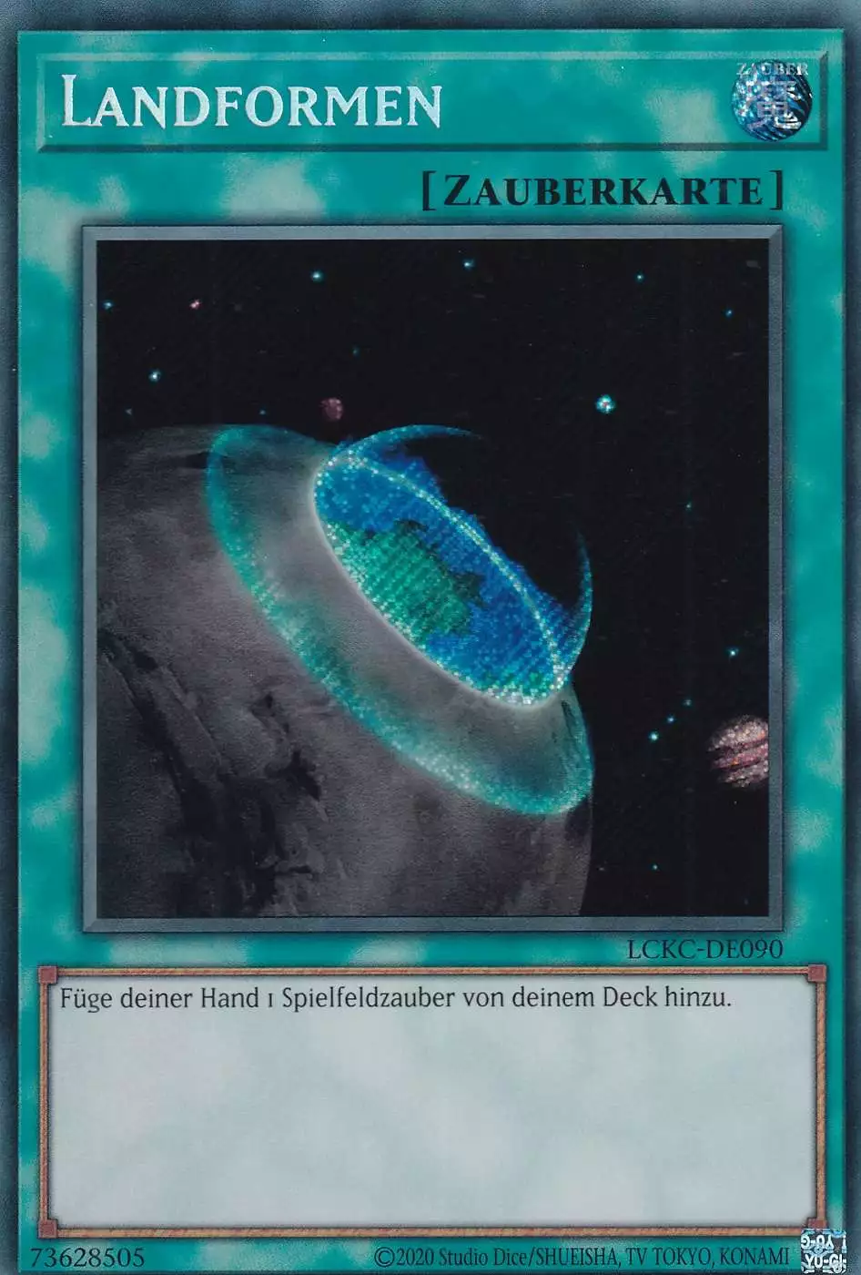 Landformen LCKC-DE090 ist in Secret Rare Yu-Gi-Oh Karte aus Legendary Collection Kaiba unlimitiert
