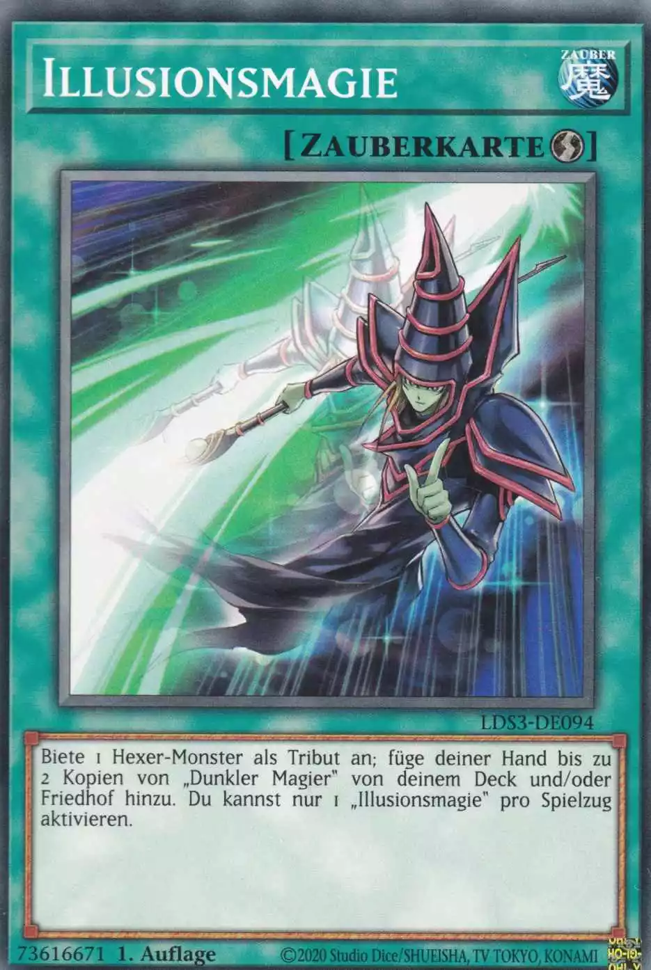 Illusionsmagie LDS3-DE094 ist in Common Yu-Gi-Oh Karte aus Legendary Duelists Season 3 1.Auflage