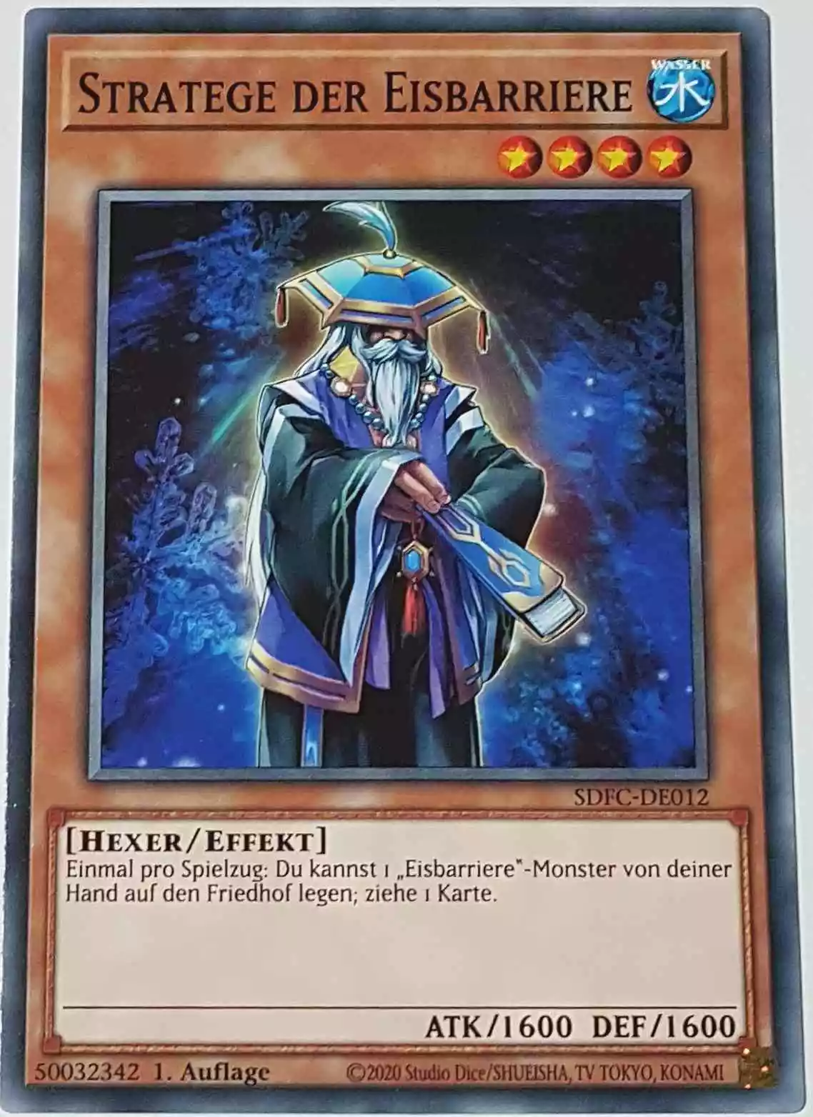 Stratege der Eisbarriere SDFC-DE012 ist in Common Yu-Gi-Oh Karte aus Freezing Chains 1.Auflage