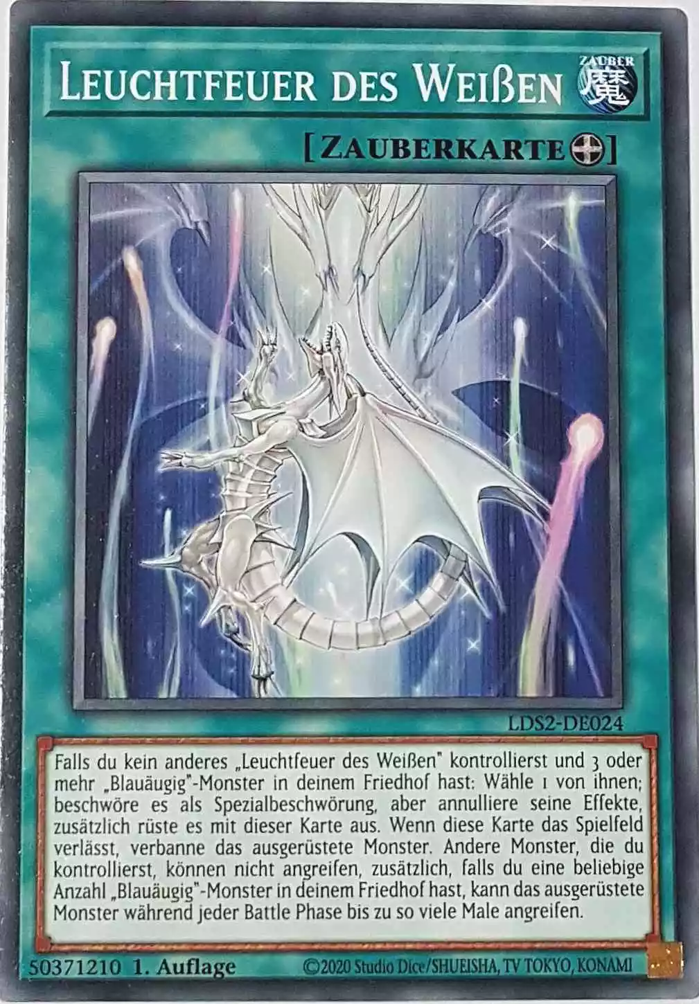 Leuchtfeuer des Weißen LDS2-DE024 ist in Common Yu-Gi-Oh Karte aus Legendary Duelists: Season 2 1.Auflage