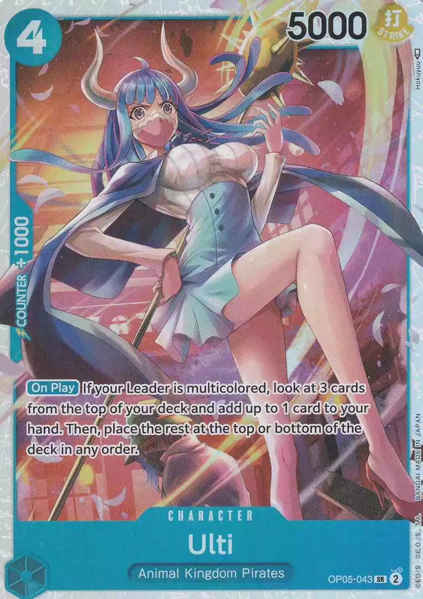 Ulti OP05-043 ist in Super Rare. Die One Piece Karte ist aus Awakening of the New Era in Normal Art.
