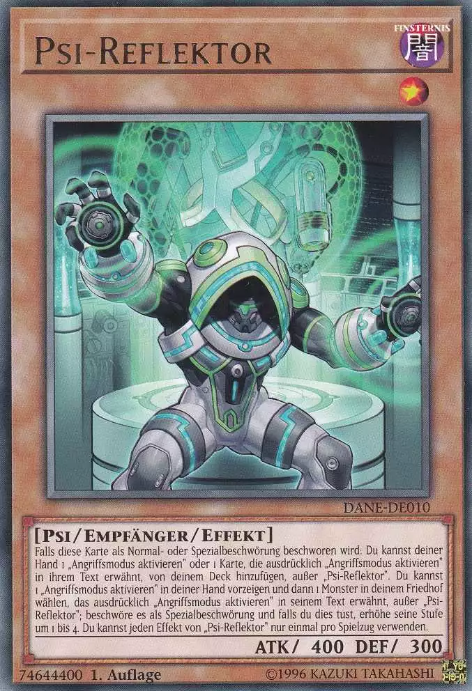 Psi-Reflektor DANE-DE010 ist in Rare Yu-Gi-Oh Karte aus Dark Neostorm 1.Auflage