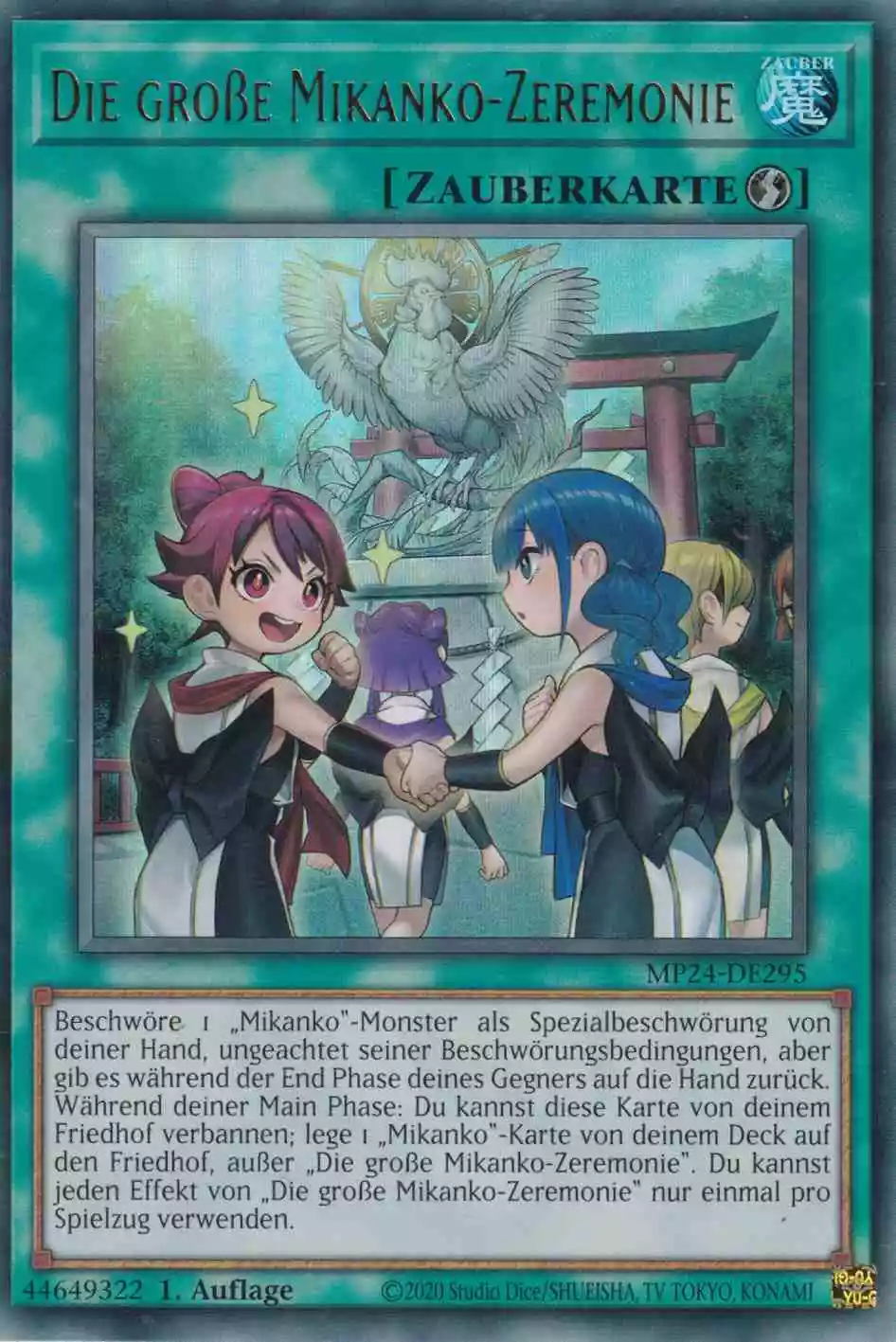 Die große Mikanko-Zeremonie MP24-DE295 ist in Ultra Rare Yu-Gi-Oh Karte aus 25th Anniversary Tin Dueling Mirrors 1.Auflage