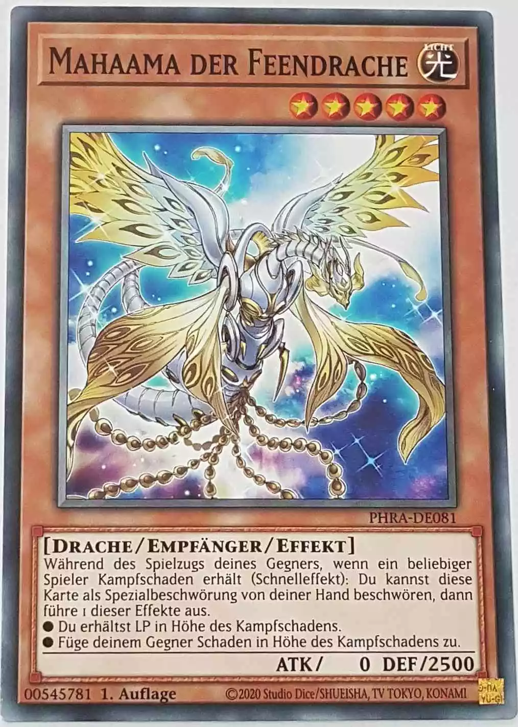 Mahaama der Feendrache PHRA-DE081 ist in Common Yu-Gi-Oh Karte aus Phantom Rage 1. Auflage