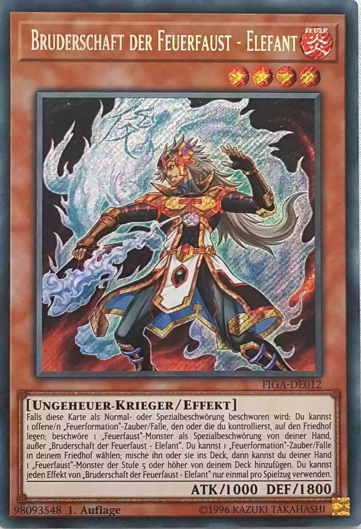 figa-de012-bruderschaft-der-feuerfaust-elefant-secret-rare Bruderschaft der Feuerfaust - Elefant FIGA-DE012 ist in Secret Rare Yu-Gi-Oh Karte aus Fists of the Gadgets 1.Auflage