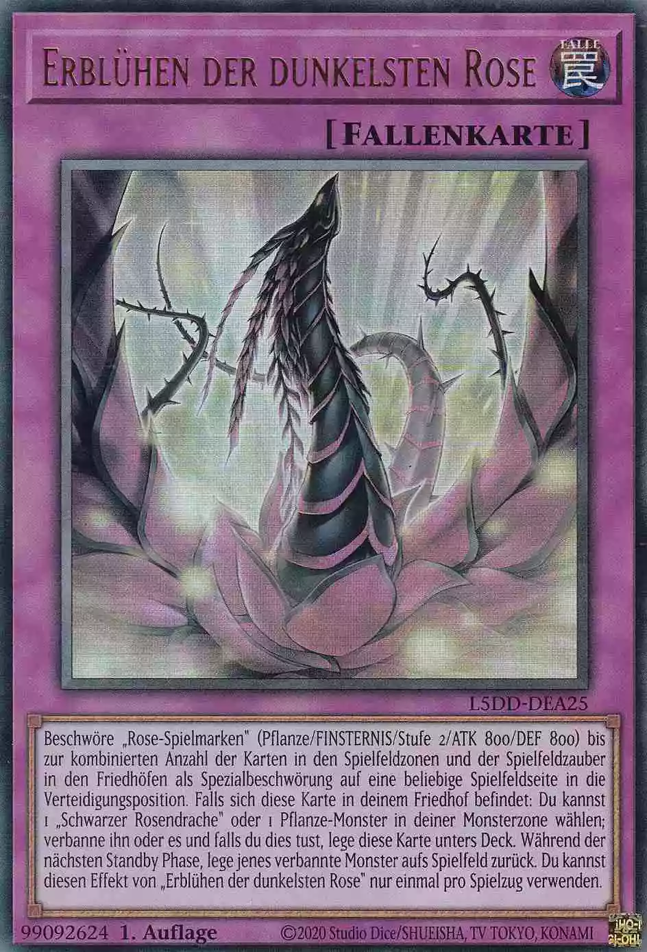Erblühen der dunkelsten Rose L5DD-DEA25 ist in Ultra Rare Yu-Gi-Oh Karte aus Legendary 5D’s Decks 1.Auflage